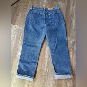 VTG RIDERS Classic Blue Denim Jeans Mom Jeans Relaxed High Waist Size 33 34